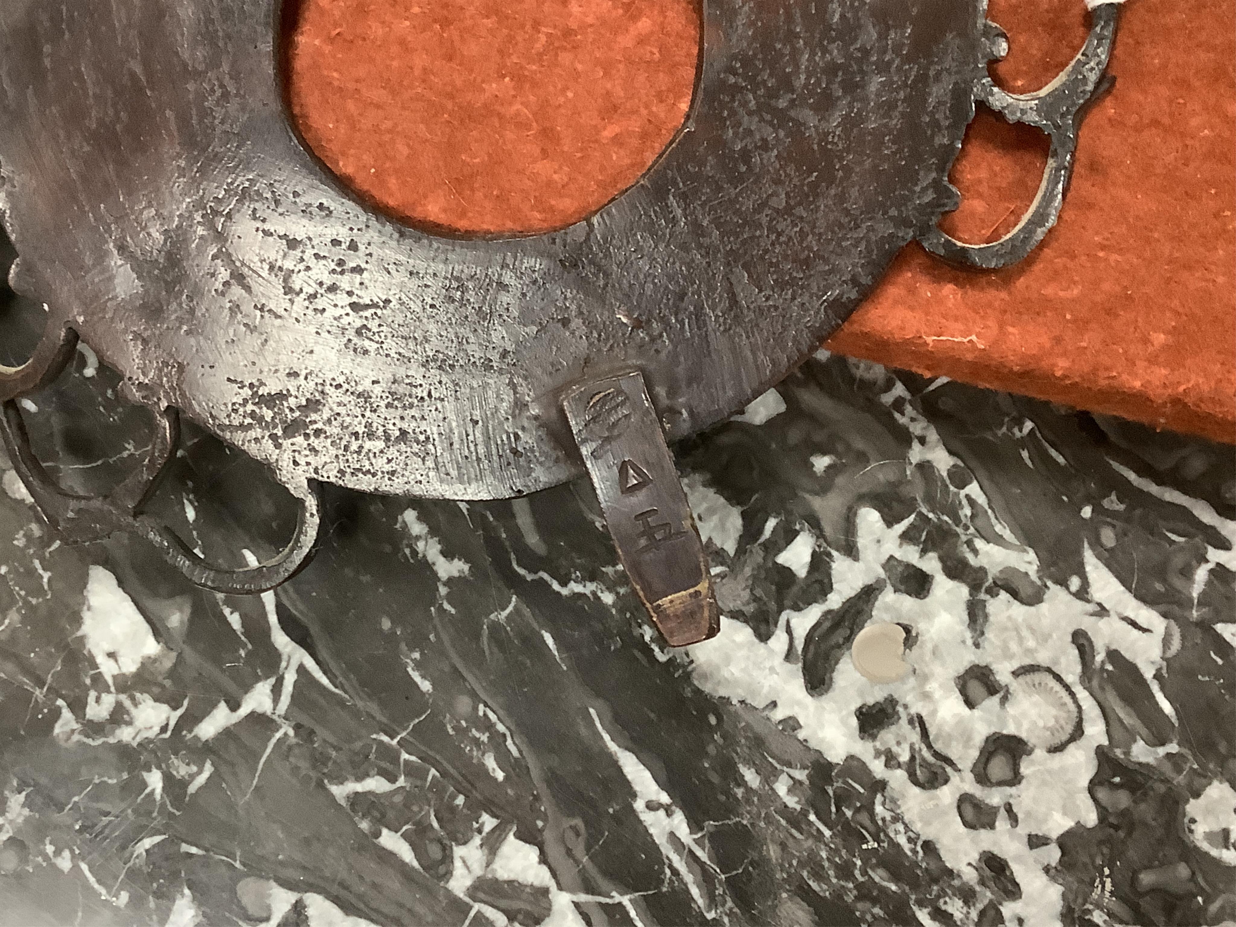 A large Chinese bronze and champleve enamel figure of a Bodhisattva, archaic style seal mark to base, 66cm